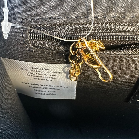 CXL By Christian Lacroix Black Paris Caviar Clutch W Detachable Chain NWT - Picture 8 of 11